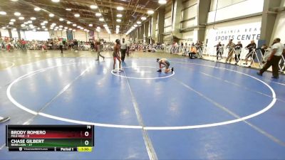 76 lbs Rd# 1 9:00am Friday - Chase Gilbert, Rebellion vs Brody Romero, Mile High