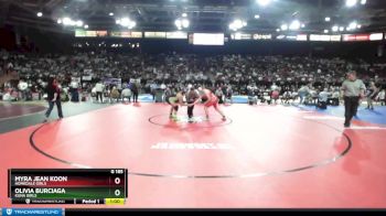 G 185 lbs Cons. Round 1 - Myra Jean Koon, Homedale Girls vs Olivia Burciaga, Kuna Girls