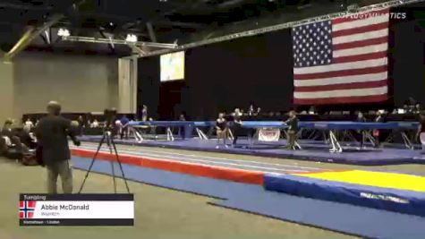 Abbie McDonald - Tumbling, Wasatch - 2021 USA Gymnastics Championships