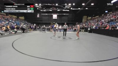 126 lbs Semifinal - Lucas Kaufman, Newton vs Jet Millison, Basehor-Linwood HS