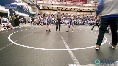 73 lbs Semifinal - Jaxon Walker, Harrah Little League Wrestling vs Ezekiel Boyd, Harrah Little League Wrestling