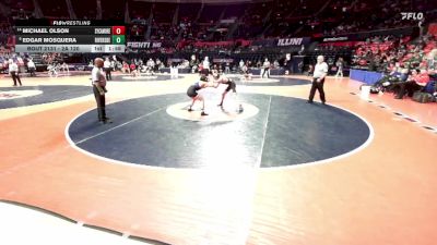 2A 120 lbs Quarterfinal - Michael Olson, Sycamore (H.S.) vs Edgar Mosquera, Riverside (R.-Brookfield)