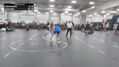 126 lbs Round 5 (10 Team) - Steve Reed, New England Gold vs Aiden Shaffer, Rocket Rams