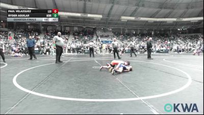 46 lbs Quarterfinal - Paul Velazquez, Lexington Wrestling Club vs Ryder Aguilar, Newkirk Takedown Club