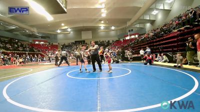 49 lbs Semifinal - Caid Wright, Caney Valley Wrestling vs Lucas Morgan, Berryhill Wrestling Club