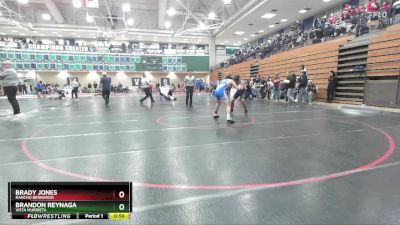 120 lbs Quarterfinal - Brady Jones, Rancho Bernardo vs Brandon Reynaga, Vista Murrieta