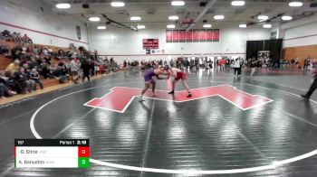 197 lbs Quarterfinal - Griffin Stine, Indianapolis vs Athonie Banuelos, Missouri Valley