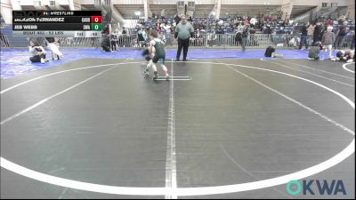 52 lbs Consolation - Jackson Fernandez, Caddo County vs Jeb Webb, Shelton Wrestling Academy