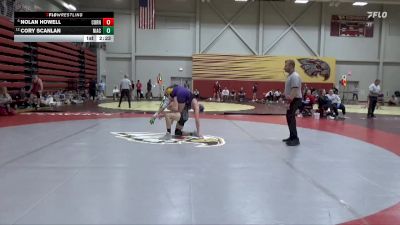 157 lbs 1st Place Match - Cory Scanlan, North Iowa Area Community College vs Nolan Howell, Cornell College