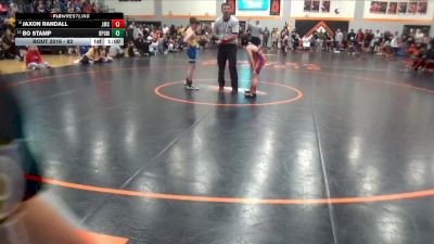 82 lbs Champ. Round 1 - Bo Stamp, Belle Plaine Gold Medal vs Jaxon Randall, Jesup Mat Club