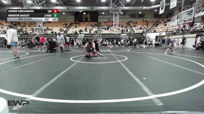 215 lbs 3rd Place - Asher Kincannon, Team Conquer Wrestling vs Hudson Bailey, JJ Pearce