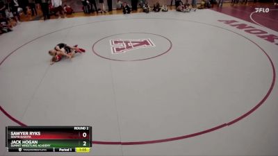 67 lbs Round 2 - Sawyer Ryks, South Dakota vs Jack Hogan, Summit Wrestling Academy