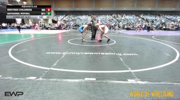 145 lbs Consi Of 16 #1 - Breyden Childress, Marysville Wrestling Club vs Nathaniel Roybal, NM Bad Boyz