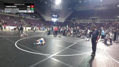 63 lbs Quarters - James Irvine, Team Aggression Wrestling Club vs Maverick Valdez, Black Fox Wrestling Academy