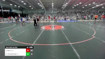 95 lbs Rr Rnd 2 - Jackson Hoy, Quest School Of Wrestling MS vs Hugh Zimmerman, Elite NJ MS Red