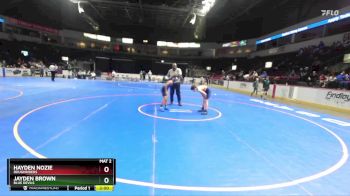 88 lbs Champ. Round 1 - Hayden Nozie, Roughriders vs Jayden Brown, Blue Devils