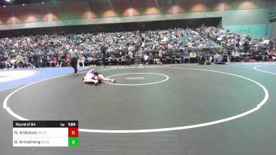 132 lbs Round Of 64 - Nash Andrews, West Field vs Brock Armstrong, Goldendale