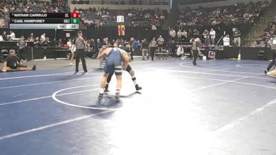 132 lbs Consolation - Nathan Carrillo, St. John Bosco (SS) vs Cael Humphrey, Sultana (SS)
