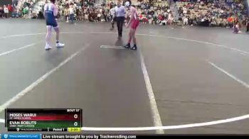 113 lbs Champ. Round 2 - Moses Warui, St. James School vs Evan Boblits, Saint Mary`s Ryken