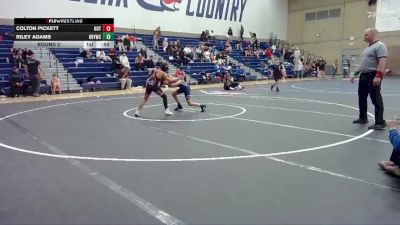 81-89 lbs Round 2 - Riley Adams, Hood River Youth Wrestling Clu vs Colton Pickett, HotShots