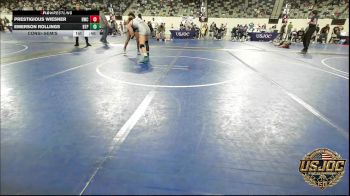 100 lbs Consolation - Prestigious Wiesner, Hays Wrestling Club vs Emerson Rollings, Tulsa Blue T Panthers