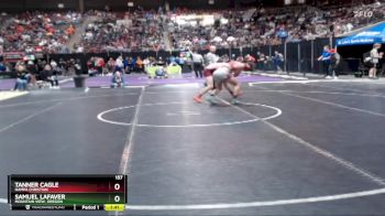 157 lbs Champ. Round 2 - Samuel Lafaver, Mountain View, Oregon vs Tanner Cagle, Nampa Christian