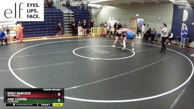 170 lbs. Cons. Round 3 - Ivee Cooper, California vs Emily Babcock, Waynesville