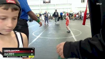 48 lbs Finals (8 Team) - Carson Shaffron, Armory Athletics vs Cale Hinkle, Wrestling Mill