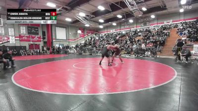 285 lbs Cons. Round 4 - Owen Amaya, Desert Mirage vs Temuulen Bolor-Erdene, West Torrance