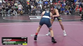 106 lbs Cons. Round 2 - Jared Glendening, Burlington Notre Dame vs Liam Dunlay, Pleasant Valley