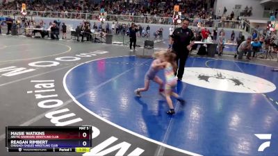 45 lbs Round 2 - Maisie Watkins, Arctic Warriors Wrestling Club vs Reagan Rimbert, Chugach Eagles Wrestling Club