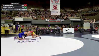 Champ. Round 1 - Jack Hamilton, Scripps Ranch High School Wrestling vs Danny Gonzalez, Legacy Wrestling Center