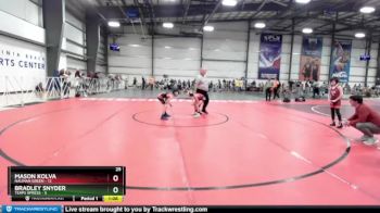 60 lbs Rd# 10- 4:00pm Saturday Final Pool - Mason Kolva, Nauman Green vs Bradley Snyder, Terps XPress