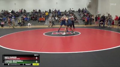 215 lbs Round 3 - Carson Bromwell, Clear Creek-Amana vs Nick Parker, Burlington Notre Dame