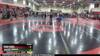 100 lbs Round 1 - Sawyer Viebrock, St. Croix Falls vs Randi Magee, Baldwin - Woodville