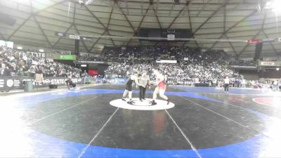 Boys 4A 285 lbs Champ. Round 1 - Jonah Smith, Yelm vs Hunter Mounts, Lake Stevens