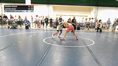 132 lbs Round Of 16 - Shamus Regan, SC vs Ashten Haley, NY