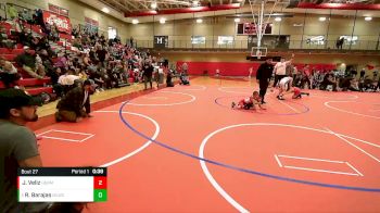 36-41 lbs Round 2 - Royce Barajas, Moses Lake Wrestling Club vs Jeremiah Veliz, Prosser Wrestling Academy