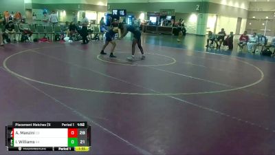 182 lbs Placement Matches (16 Team) - Israel Williams, Goon Squad vs Albert Manzini, Maximum Performance