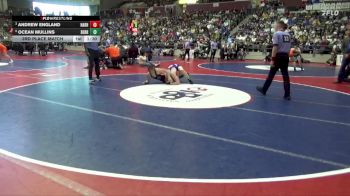 4A 150 lbs 3rd Place Match - Andrew England, Harrisburg High School vs Ocean Mullins, BERRYVILLE HIGH SCHOOL