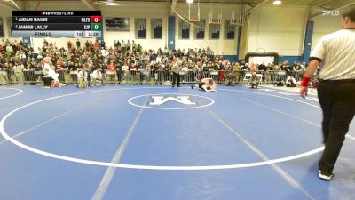 144 lbs Final - Aidan Baum, Milford vs James Lally, Saint John's Prep