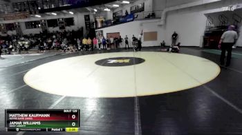 157 lbs Cons. Semi - Jamar Williams, West Liberty vs Matthew Kaufmann, Notre Dame (Ohio)