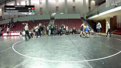 1st Place Match - Levi Bailey, Staunton River Wrestling Club vs Tate Mckinney, Hopewell Wrestling