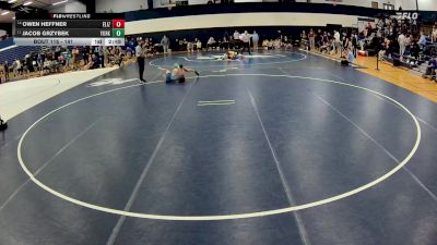 141 lbs Cons. Round 1 - Owen Heffner, Elizabethtown vs Jacob Grzybek, York (pa)