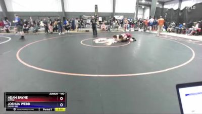 190 lbs Cons. Round 3 - Adam Bayne, NWWC vs Joshua Webb, Camas WC