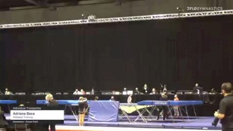Adriana Baca - Individual Trampoline, Midwest Training - 2021 USA Gymnastics Championships