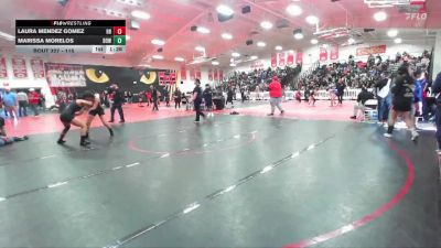 115 lbs Champ. Round 2 - Marissa Morelos, Downey vs Laura Mendez Gomez, Huntington Beach
