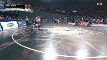 4A Boys 113 lbs 3rd Place Match - Henry Rollins, Seaside Boys vs Braiden Grochowsky, Estacada Boys