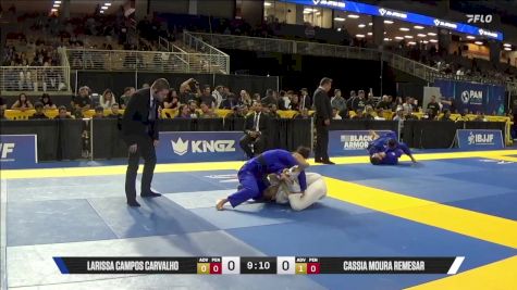 Cassia Moura Remesar vs Larissa Campos Carvalho 2025 Pan Jiu Jitsu IBJJF Championship