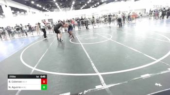 215 lbs Consi Of 4 - Braudrick Coleman, Valhalla vs Nathan Aguirre, Mercenary